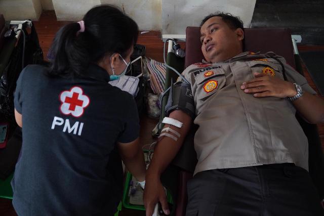 HUT ke-73 Bhayangkara, Polresta Denpasar Gelar Bakti Kesehatan