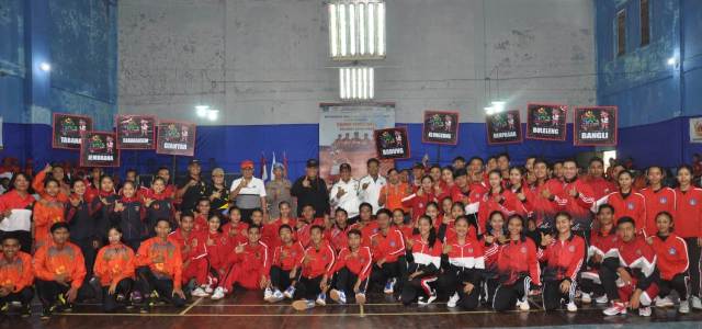 Kapolda Bali Buka Turnamen Tenis Meja Porprov Bali 2019