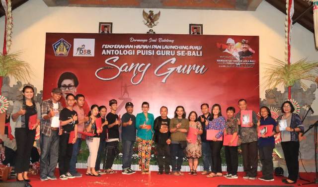 Launching Buku Antologi Puisi Guru, Ny Putri Koster Inginkan Lomba Cipta Puisi Guru Digelar Secara Nasional