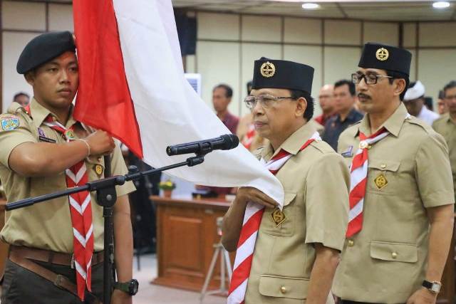 Dikukuhkan jadi Ketua Mabida Kwarda Bali, Gubernur Koster Puji Peranan Gerakan Pramuka