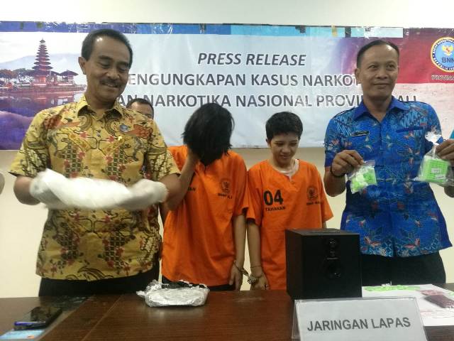 Bekuk Dua Kurir Jaringan LP Kerobokan, BNNP Bali Amankan 2 Kg Sabu