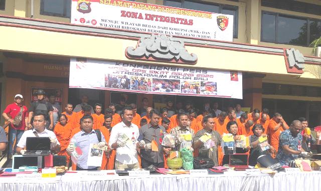 Operasi Sikat Agung 2020, Polda Bali Tembak Sejumlah Pelaku
