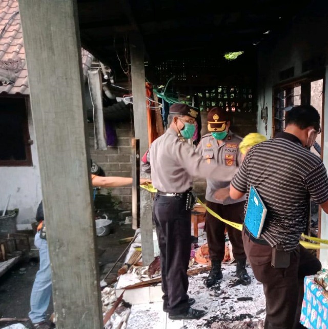 Diduga Tabung Gas Bocor, Rumah Ludes Terbakar