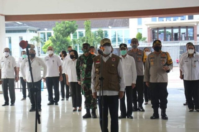 Gabungan TNI Polri Amankan PSBB di Ambon