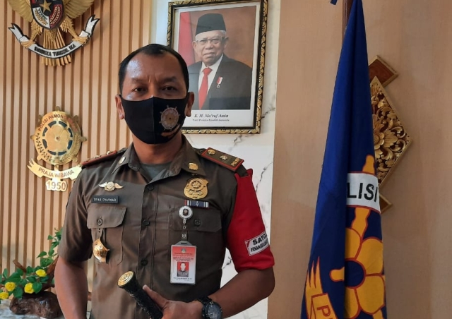 Satpol PP Bersinergi Dengan Pecalang dan Relawan Berjaga di Pintu Masuk Bali