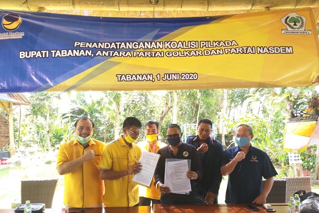 Hadapi Pilkada Tabanan 2020, Golkar-NasDem Sepakat Berkoalisi