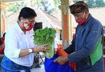 Penggak PKK Sapa Desa Susut, Ny Putri Koster Ingatkan Pentingnya Berbagi di Tengah Pandemi