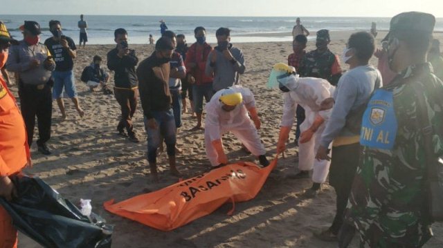 Korban Tenggelam di Pantai Perancak Ditemukan Meninggal