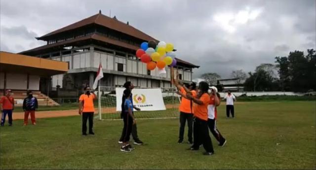 KONI Tabanan Sambut Era New Normal Gelar Upacara