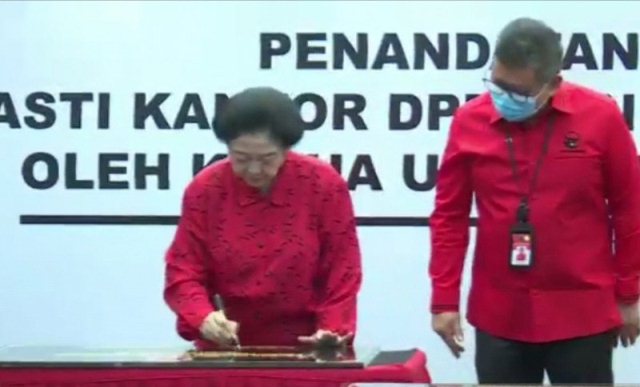 Resmikan 20 Kantor DPD/DPC, Megawati Soekarnoputri : Kantor Partai Rumah Bagi Rakyat