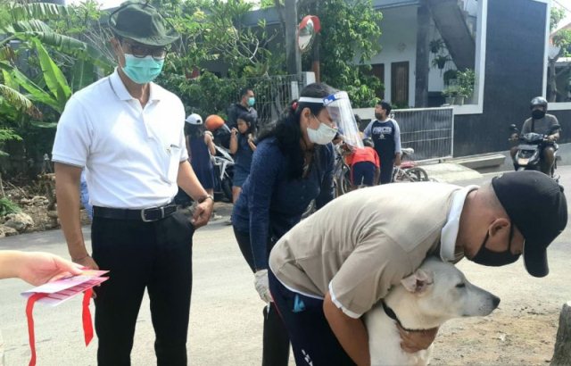 Tekan Penyebaran Rabies, Pemkab Badung Gelar Vaksinasi Massal di Kuta Selatan