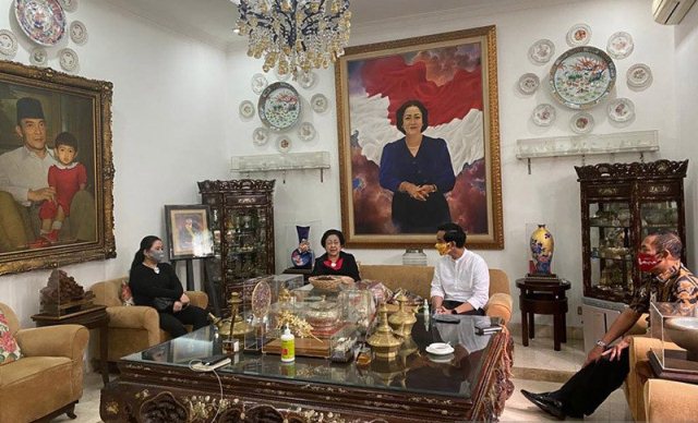 Bakal calon Wali Kota Solo Gibran Rakabuming Raka, Bertemu Megawati dan Puan Maharani