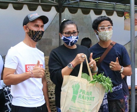 Ny. Putri Koster: Pasar Rakyat Wujud Kepedulian Terhadap Hidup Petani di Tengah Pandemi