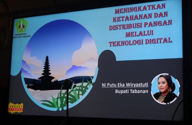 Bupati Eka Jadi Narasumber di Webinar Meningkatkan Ketahanan dan Distribusi Pangan Melalui Teknologi Digital