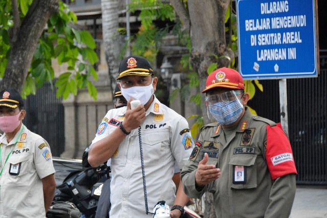 Gabungan TNI/Polri, Pemprov Bali Gelar Razia Penertiban Protokol Kesehatan Covid-19