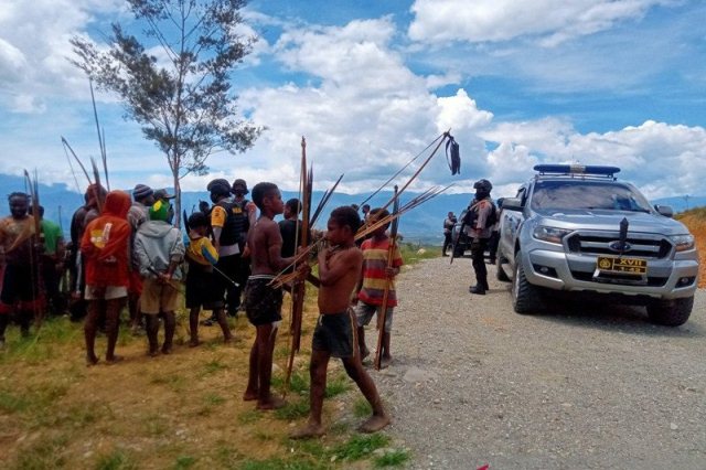 Perang Antar Kampung di Jayawijaya, Lima Orang Luka