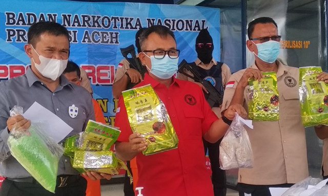 BNN Aceh Gagalkan Peredaran 8,3 Kg Sabu