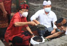 Gubernur Koster Lakukan Peletakan Batu Pertama Normalisasi Tukad Unda