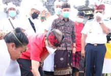 Gubernur Koster Letakan Batu Pertama Pembangunan Pelabuhan Penyeberangan Bias Munjul Nusa Ceningan