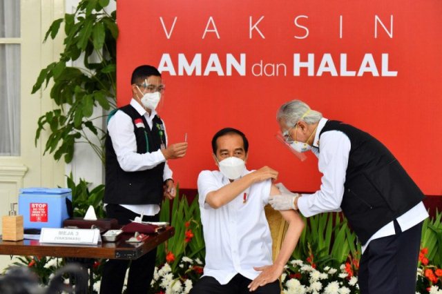 Presiden Jokowi: Vaksinasi Sebagai Ikhtiar Agar Indonesia Bebas Pandemi