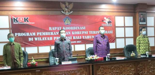 Raih Capaian Rata Rata MCP Terbaik se Indonesia, Sekda Bali Terus Mantapkan Upaya Pencegahan Korupsi