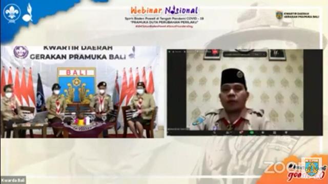 Peringati Hari Baden Powell ke-164, Kwarda Pramuka Bali Gelar Web Seminar Nasional