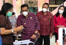 Monitoring SMPN 1 Tabanan, Bupati Sanjaya Semangati Guru dan Siswa Monitoring SMPN 1 Tabanan, Bupati Sanjaya Semangati Guru dan Siswa
