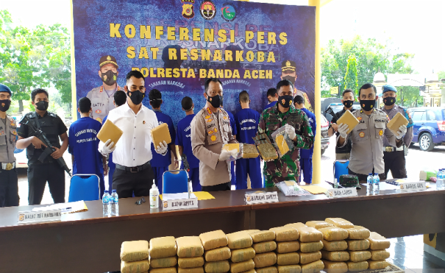 Tim Gabungan Gagalkan Penyelundupan 90 Kilogram Ganja ke Jakarta