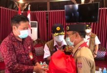 Serahkan Bantuan, Ketua Kwarda Bali Inginkan Ada Prestasi Nasional Muncul di Bangli