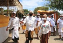 Wagub Cok Ace Hadiri Karya Angasti Puja Atma Wedana Maligia Punggel Griya Gede Ketewel