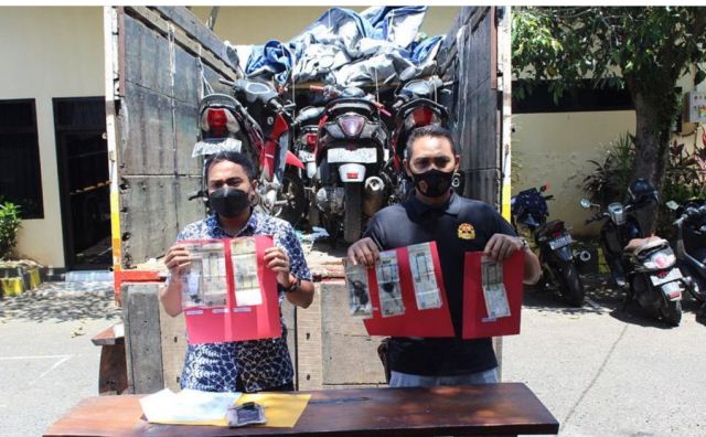 Angkut 7 Motor Tanpa Dokumen Sah Tujuan Sumbawa Ditangkap di Jembrana