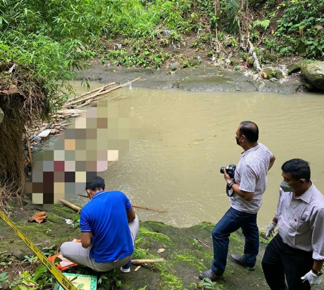 Geger! Sesosok Mayat Ditemukan Mengambang di Tukad Yeh Panan Sanggulan