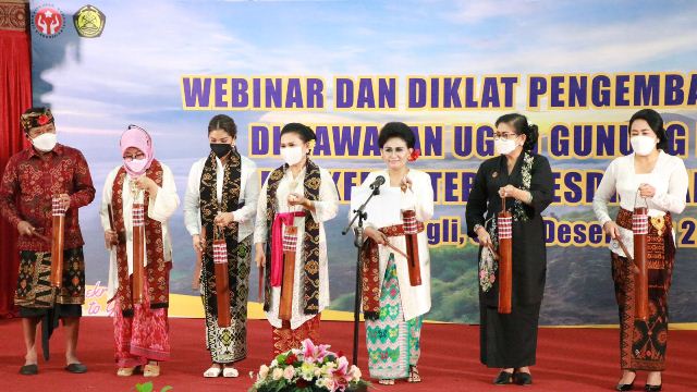 Ketua Dekranasda Bali Hadiri Webinar dan Diklat Pengembangan UMKM