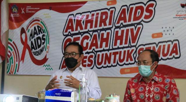 Peringati Hari AIDS Sedunia, Wagub Cok Ace Ajak Masyarakat Bangun Kesadaran Bersama Perangi AIDS