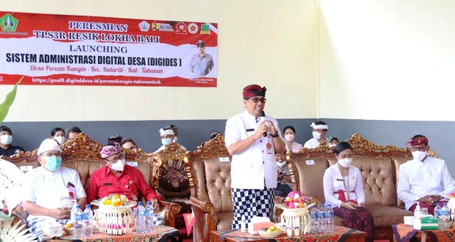 Bupati Tabanan Launching Desa Perean Kangin Sebagai Desa Digital