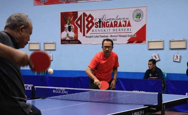 36 Pasangan Ikut Kejuaraan Tenis Meja Singaraja Cup