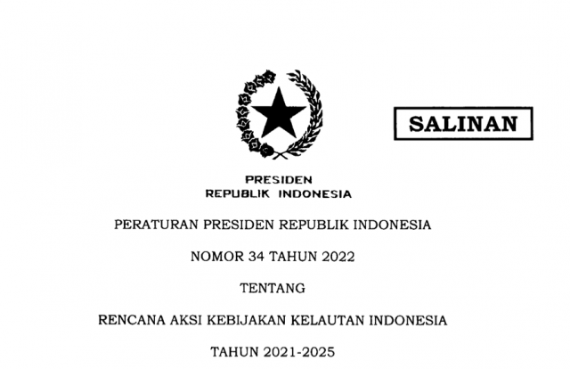 Pemerintah Terbitkan Perpres Rencana Aksi Kebijakan Kelautan Indonesia 2021-2025