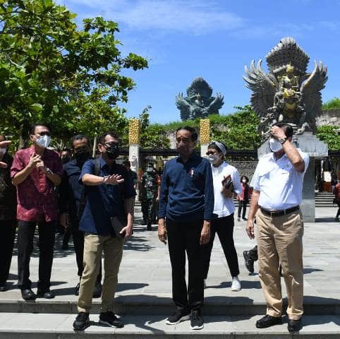 Presiden Jokowi Tinjau Kesiapan GWK Cultural Park KTT G20