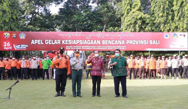 Gubernur Bali Apel Gelar Kesiapsiagaan Bencana