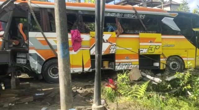 Polisi Tetapkan Sopir Bus Tersangka Kecelakaan Maut di Baturiti