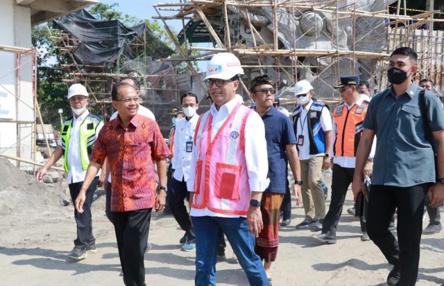 Progres Capai 80 Persen Gubernur Koster Dampingi Menhub Budi Karya Sumadi Tinjau Pelabuhan Sanur 