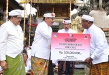 Wagub Cok Ace Hadiri Karya Melaspas Gedong Sineb Pura Dalem Puri Peliatan Ubud Ubud