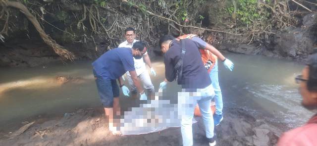 Geger! Jasad Bayi Ditemukan di Tukad Yeh Sungi Abiantuwung