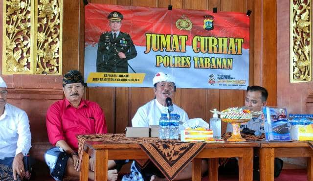 Ketua DPRD Tabanan Apresiasi Program Jumat Curhat Polri