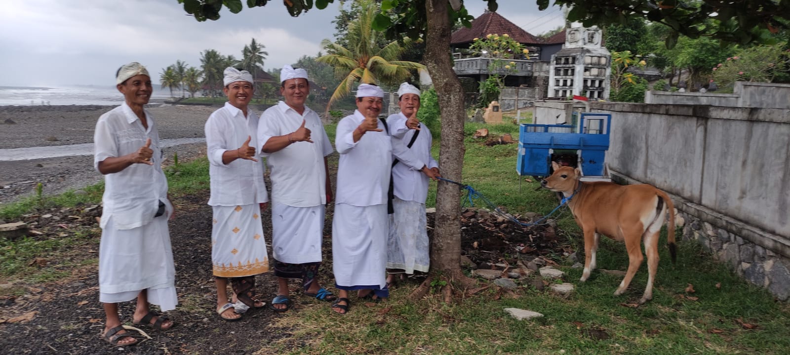 Bantu Pelaksanaan Upacara Ngenteng Linggih di Desa Adat Selabih, Gerindra Beri Bantuan Punia Banteng