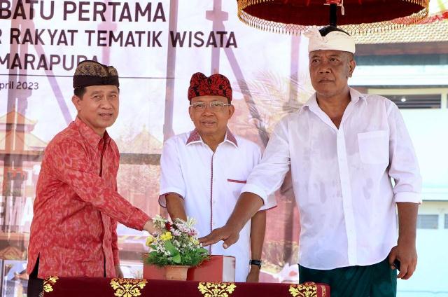 Gubernur Koster Ground Breaking Pasar Rakyat Tematik Wisata Semarapura