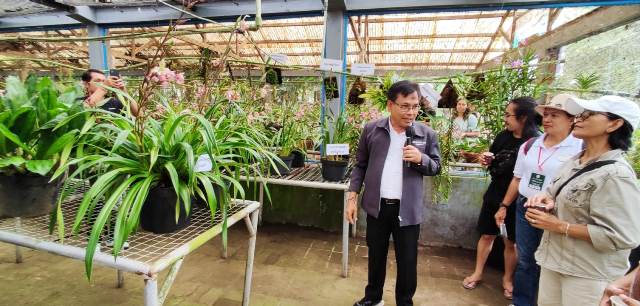 Peserta Festival Anggrek Mengikuti Agro Tour ke Kebun Benih Holtikultura