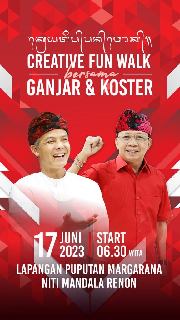 Creative Fun Walk Bersama Ganjar Pranowo dan Koster