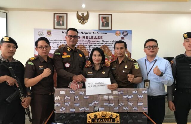 Kejari Tabanan Selamatkan Rp 2 Miliar Lebih Terkait Kasus Korupsi PNPM Mandiri