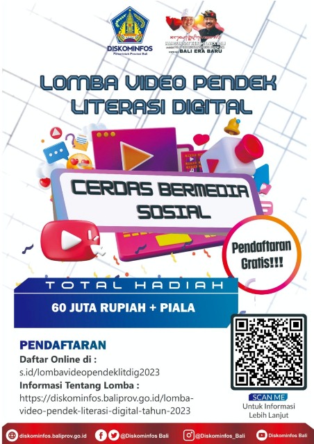 Pendaftaran Lomba Video Pendek Literasi Digital Diperpanjang